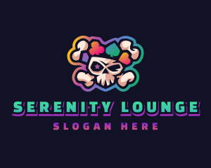 Gaming Casino Skull logo design