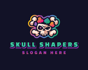 Gaming Casino Skull logo design