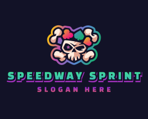 Gaming Casino Skull logo design