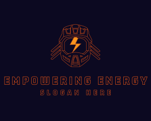 Lightning Energy Helmet  logo design