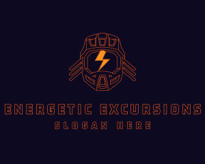 Lightning Energy Helmet  logo design