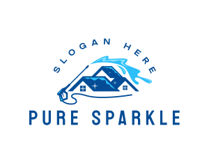 Sparkling Cleaning Equipment logo design