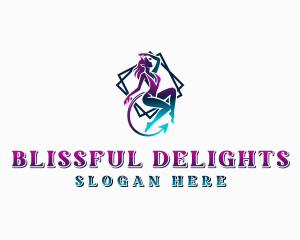 Sexy Female Burlesque logo design