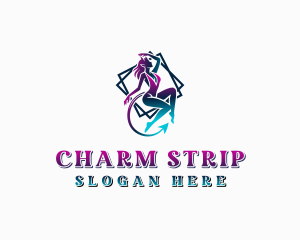 Sexy Female Burlesque logo design