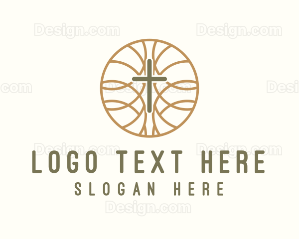 Christian Crucifix Religion Logo