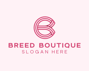 Fashion Boutique Letter B logo design