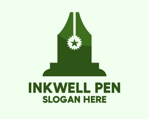 Pen Nib Award logo design