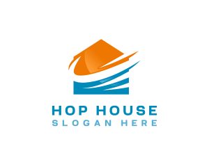 HVAC House Wind logo design