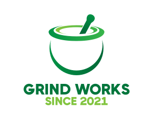 Green Mortar & Pestle logo