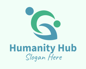 Human Leaf Charity logo design