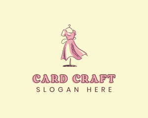 Dress Gown Clothing Seamstress logo design