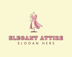 Dress Gown Seamstress logo design