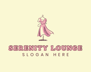 Dress Gown Clothing Seamstress logo design