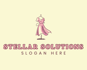 Dress Gown Clothing Seamstress logo design