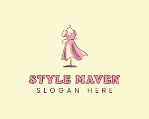 Dress Gown Seamstress logo design