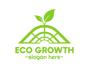 Leaf Sprout Greenhouse logo design