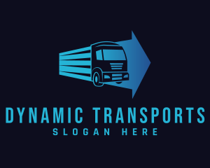 Truck Arrow Logistics logo design