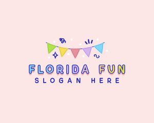 Fun Party Flag logo design