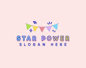 Fun Party Flag logo design