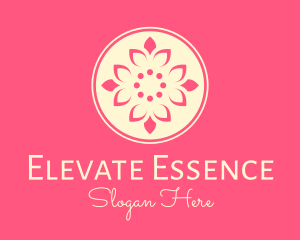 Pink Ornamental Floral Pattern Logo