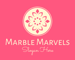 Pink Ornamental Floral Pattern Logo