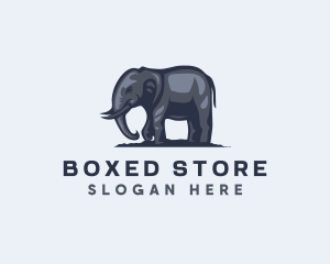 Wild African Elephant  logo design