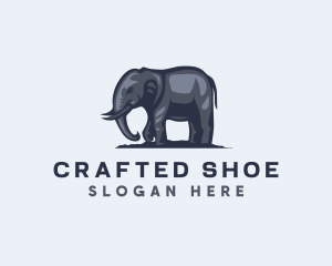 Wild African Elephant  logo design