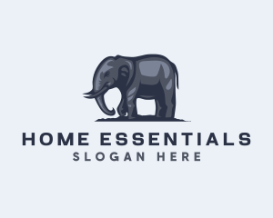 Wild African Elephant  logo design