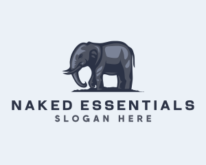 Wild African Elephant  logo design