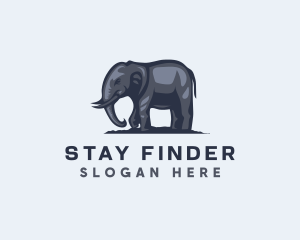 Wild African Elephant  logo