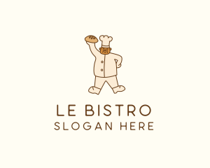 Pastry Bread Chef logo design