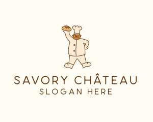 Pastry Bread Chef logo design