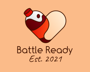 Cute Soda Heart logo