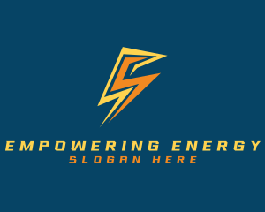 Lightning Thunder Electricity logo design