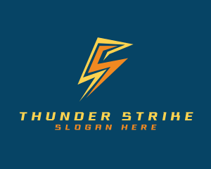 Lightning Thunder Electricity logo design