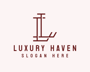 Luxury Modern Letter L logo design