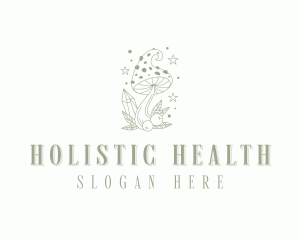 Holistic Herbal Shrooms  logo design