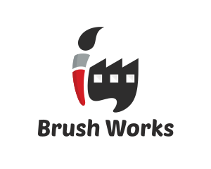 Paint Brush Factory logo design