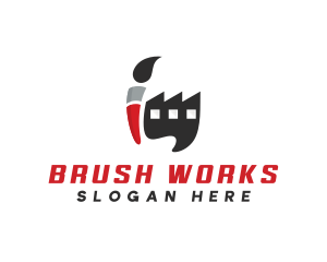 Paint Brush Factory logo design