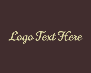 Elegant Brand Calligraphy logo