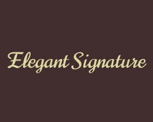 Elegant Brand Calligraphy logo design