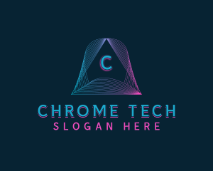 Pyramid Tech Developer logo design