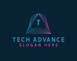 Pyramid Tech Developer logo design