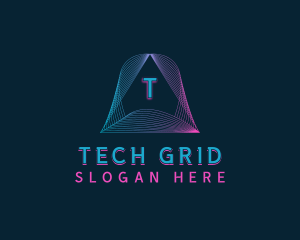 Pyramid Tech Developer logo design