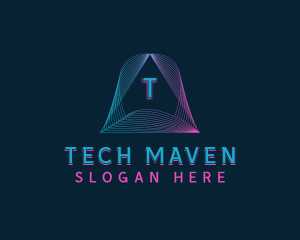 Pyramid Tech Developer logo design