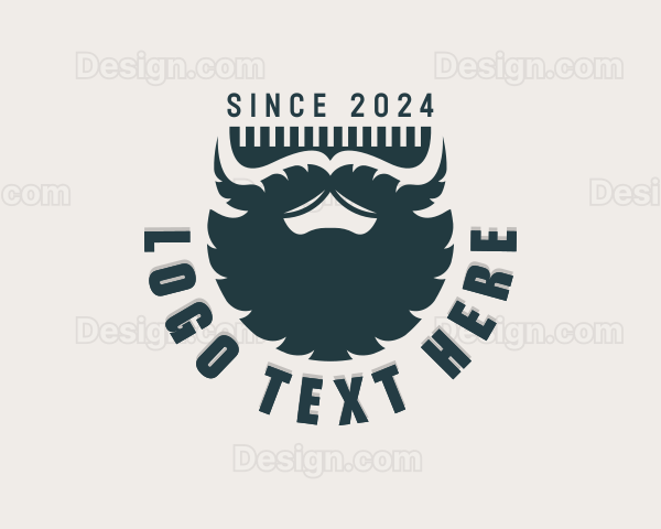 Beard Hairstylist Barbershop Logo