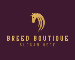 Horse Racing Stallion logo design