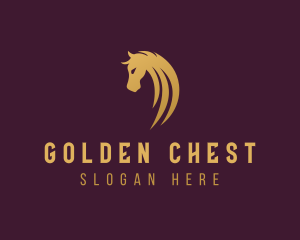 Horse Racing Stallion logo design