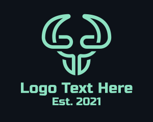 Green Bull Head Tech logo