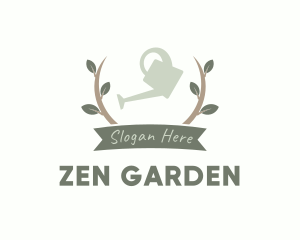 Garden Watering Can logo design